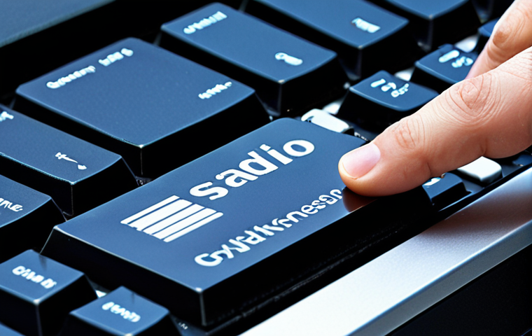 **Image:** A close-up of a computer screen displaying CrystalDiskInfo software, highlighting the SSD model number and firmware version. A hand hovers over the keyboard, as if ready to begin updating the firmware. The overall feeling is technical and slightly apprehensive.