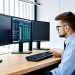 네트워크 장치 드라이버의 설정 최적화 - Network Optimization**

"A professional IT technician in a modern office, fully clothed in appropria...